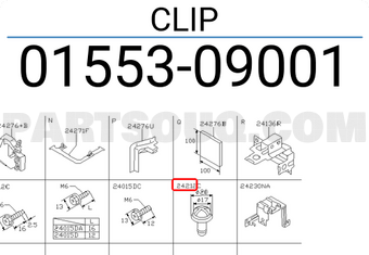 Nissan 0155309001 CLIP