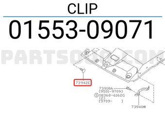 Nissan 0155309071 CLIP