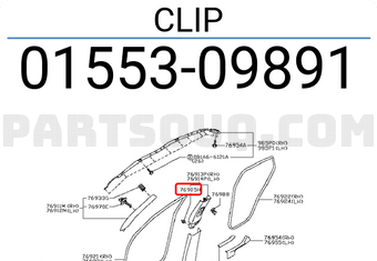 Nissan 0155309891 CLIP