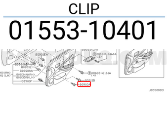 Nissan 0155310401 CLIP