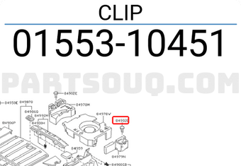 Nissan 0155310451 CLIP