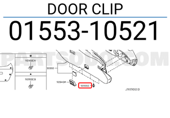 Nissan 0155310521 DOOR CLIP