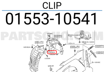 Nissan 0155310541 CLIP