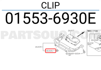 Nissan 015536930E CLIP