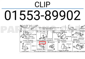 Nissan 0155389902 CLIP