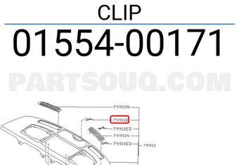 Nissan 0155400171 CLIP