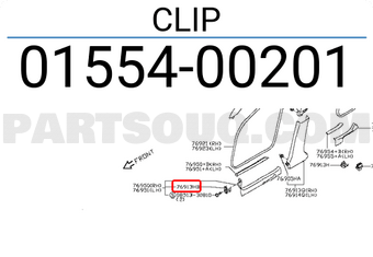 Nissan 0155400201 CLIP