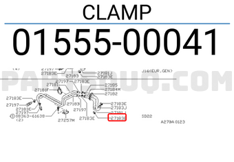 Nissan 0155500041 CLAMP