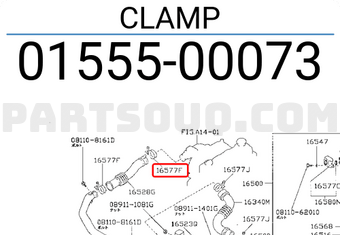 Nissan 0155500073 CLAMP