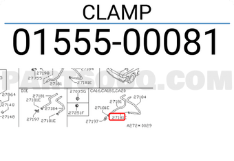 Nissan 0155500081 CLAMP