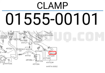 Nissan 0155500101 CLAMP
