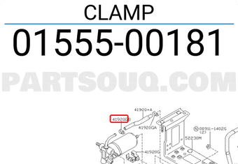Nissan 0155500181 CLAMP