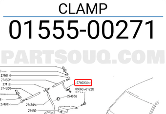 Nissan 0155500271 CLAMP