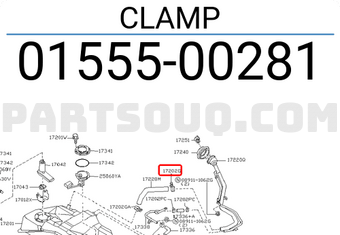 Nissan 0155500281 CLAMP