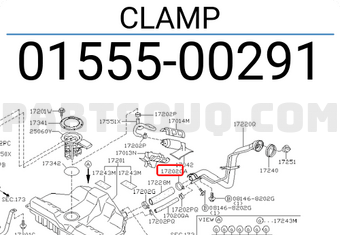 Nissan 0155500291 CLAMP