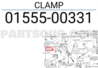 Nissan 0155500331 CLAMP