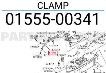 Nissan 0155500341 CLAMP