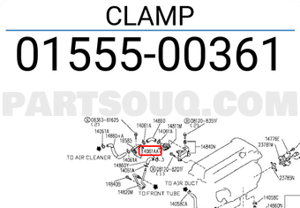 Nissan 0155500361 CLAMP