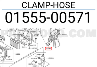 Nissan 0155500571 CLAMP-HOSE