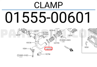 Nissan 0155500601 CLAMP