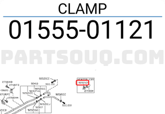 Nissan 0155501121 CLAMP