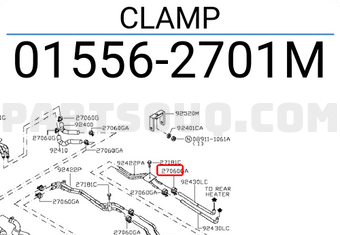 Nissan 015562701M CLAMP