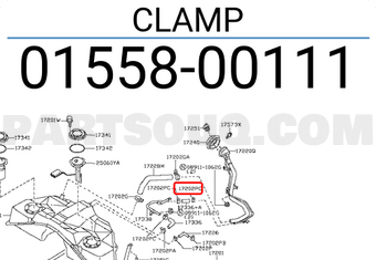 Nissan 0155800111 CLAMP