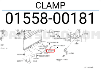 Nissan 0155800181 CLAMP