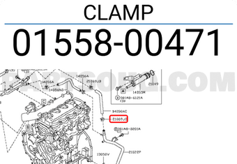 Nissan 0155800471 CLAMP