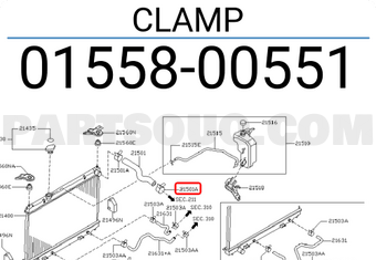 Nissan 0155800551 CLAMP