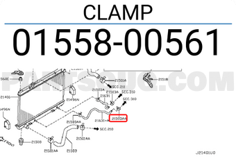 Nissan 0155800561 CLAMP