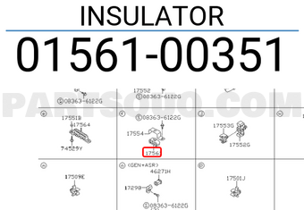 Nissan 0156100351 INSULATOR