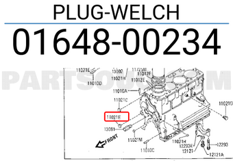 Nissan 0164800234 PLUG-WELCH