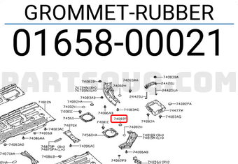 Nissan 0165800021 GROMMET-RUBBER