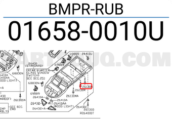 Nissan 016580010U BMPR-RUB