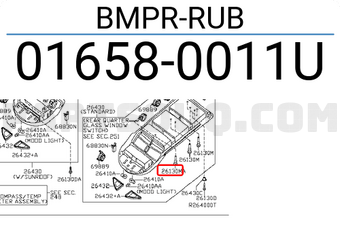 Nissan 016580011U BMPR-RUB