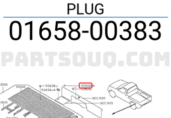 Nissan 0165800383 PLUG