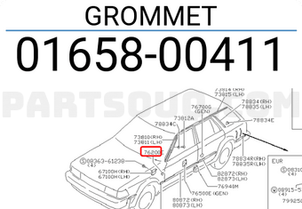 Nissan 0165800411 GROMMET