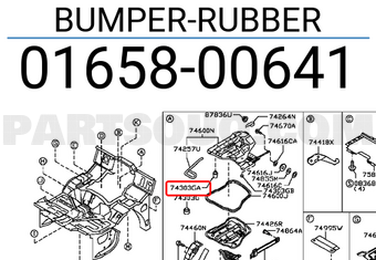 Nissan 0165800641 BUMPER-RUBBER