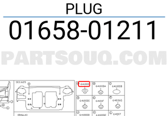 Nissan 0165801211 PLUG
