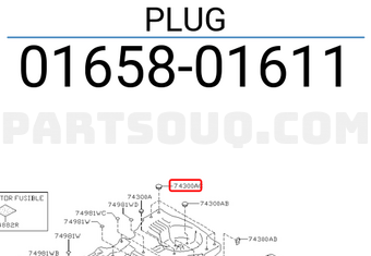 Nissan 0165801611 PLUG