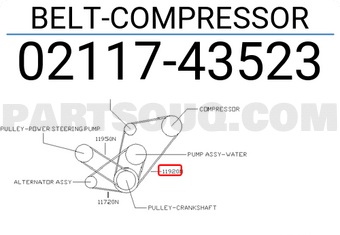 Nissan 0211743523 BELT-COMPRESSOR