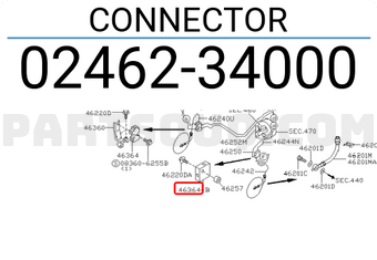 Nissan 0246234000 CONNECTOR