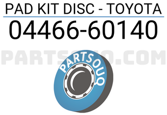 Nissan 0446660140 PAD KIT DISC - TOYOTA