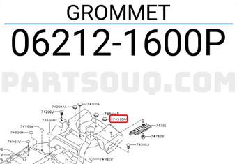 Nissan 062121600P GROMMET