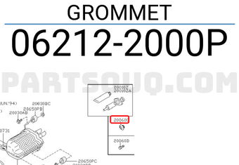 Nissan 062122000P GROMMET