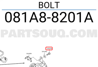 Nissan 081A88201A BOLT