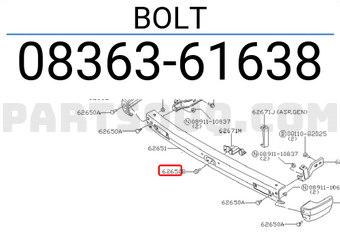 Nissan 0836361638 BOLT