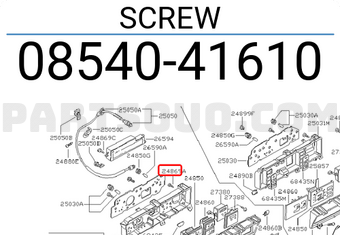 Nissan 0854041610 SCREW