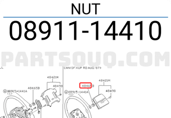 Nissan 0891114410 NUT